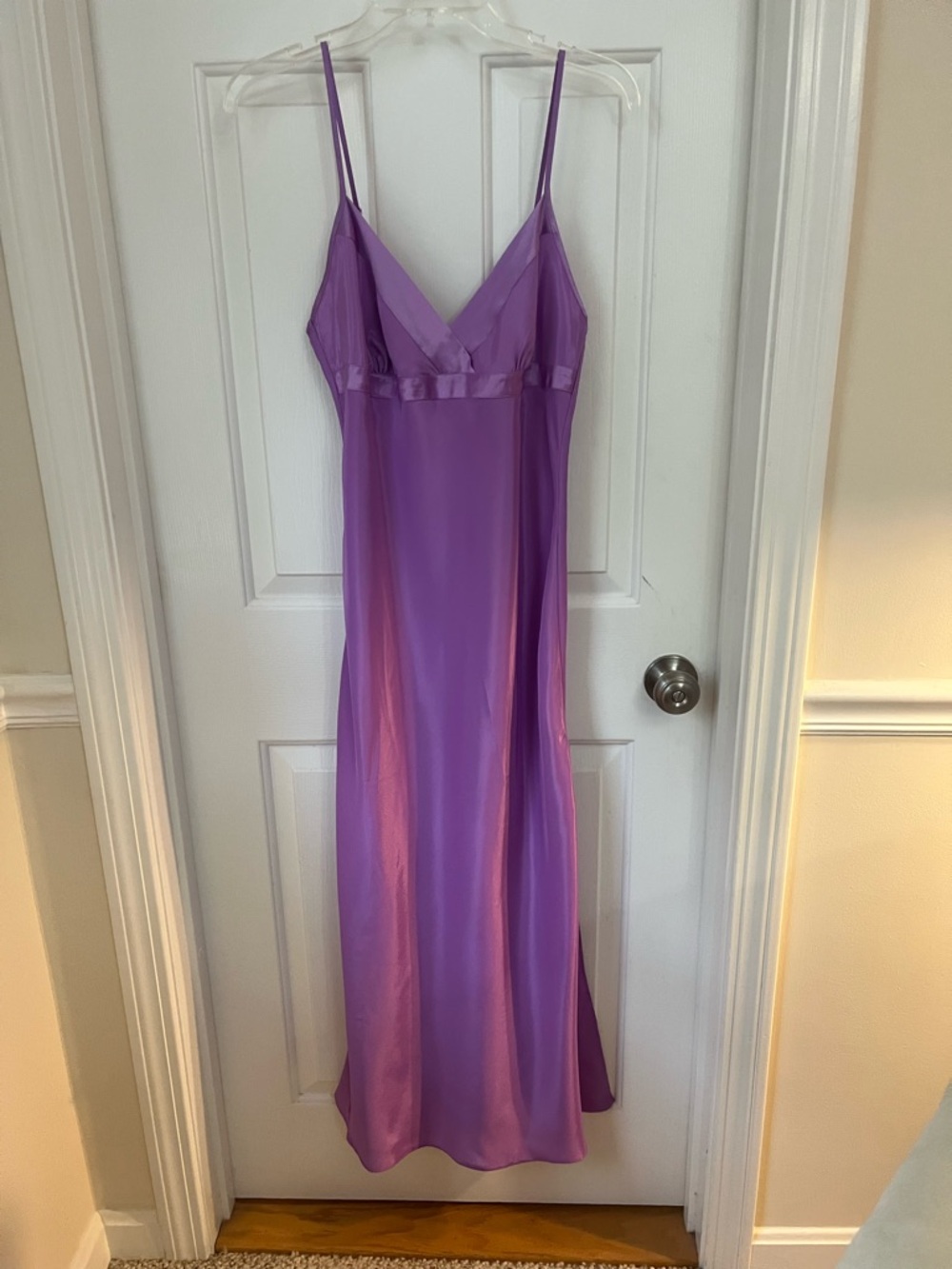 Victoria's Secret Purple Satin Slip Gown